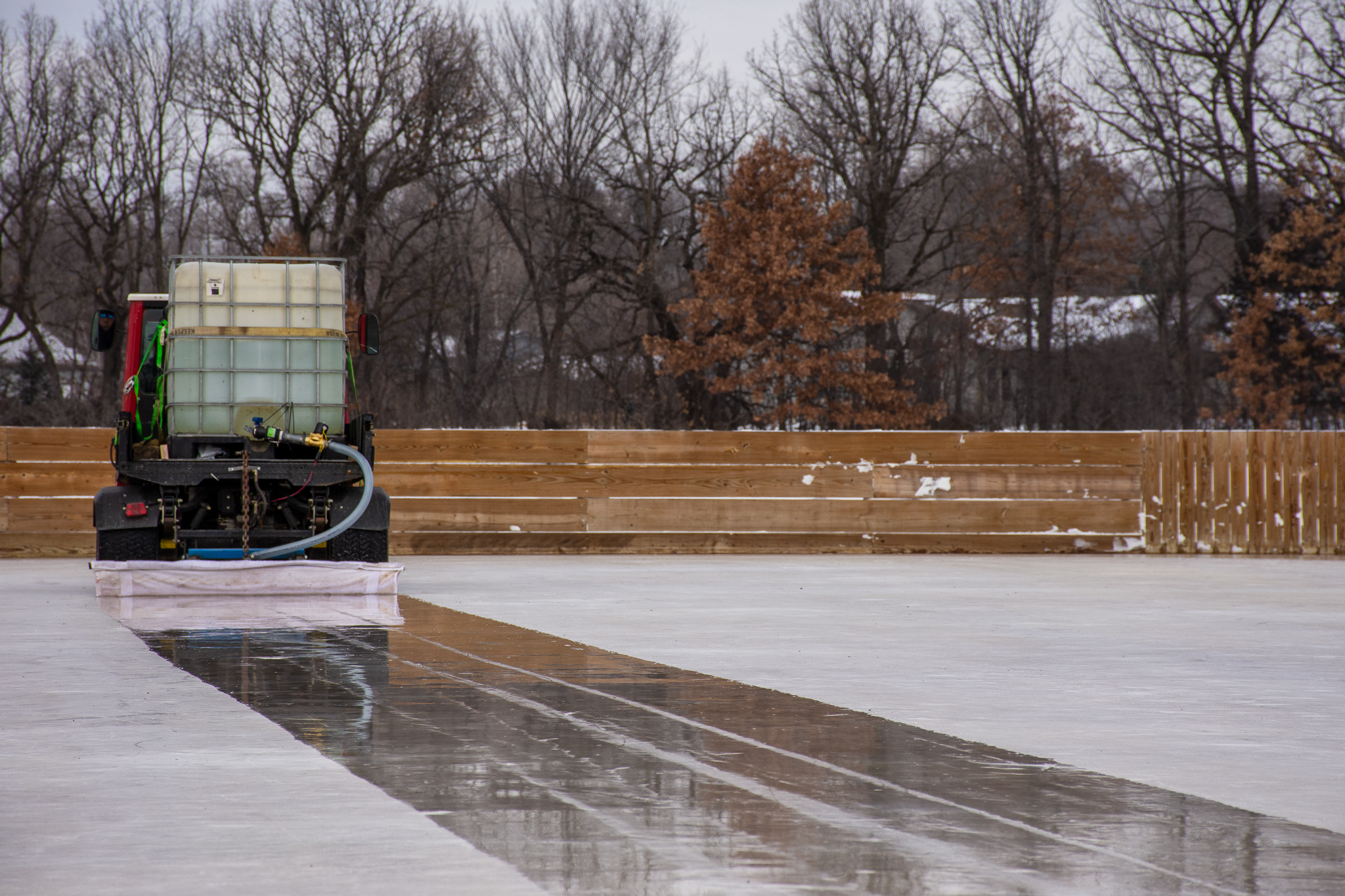 DIY Zamboni Refinishing Ice
